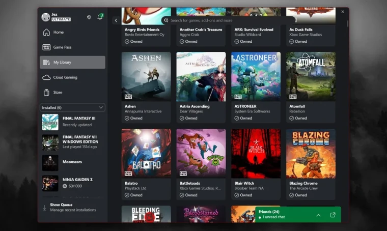 Xbox на ПК станет игровым хабом с Battle.net