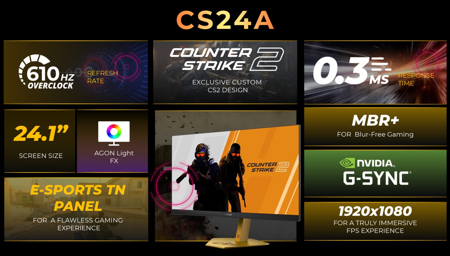 AOC показала 600 Гц мониторы для CS2 и шутеров