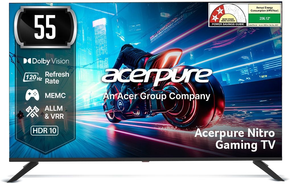 Acer выпустила Nitro Gaming TV с 4K QLED и Dolby