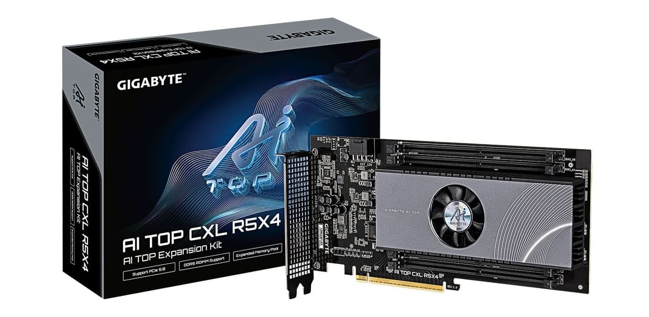 Gigabyte представил адаптер памяти AI TOP CXL