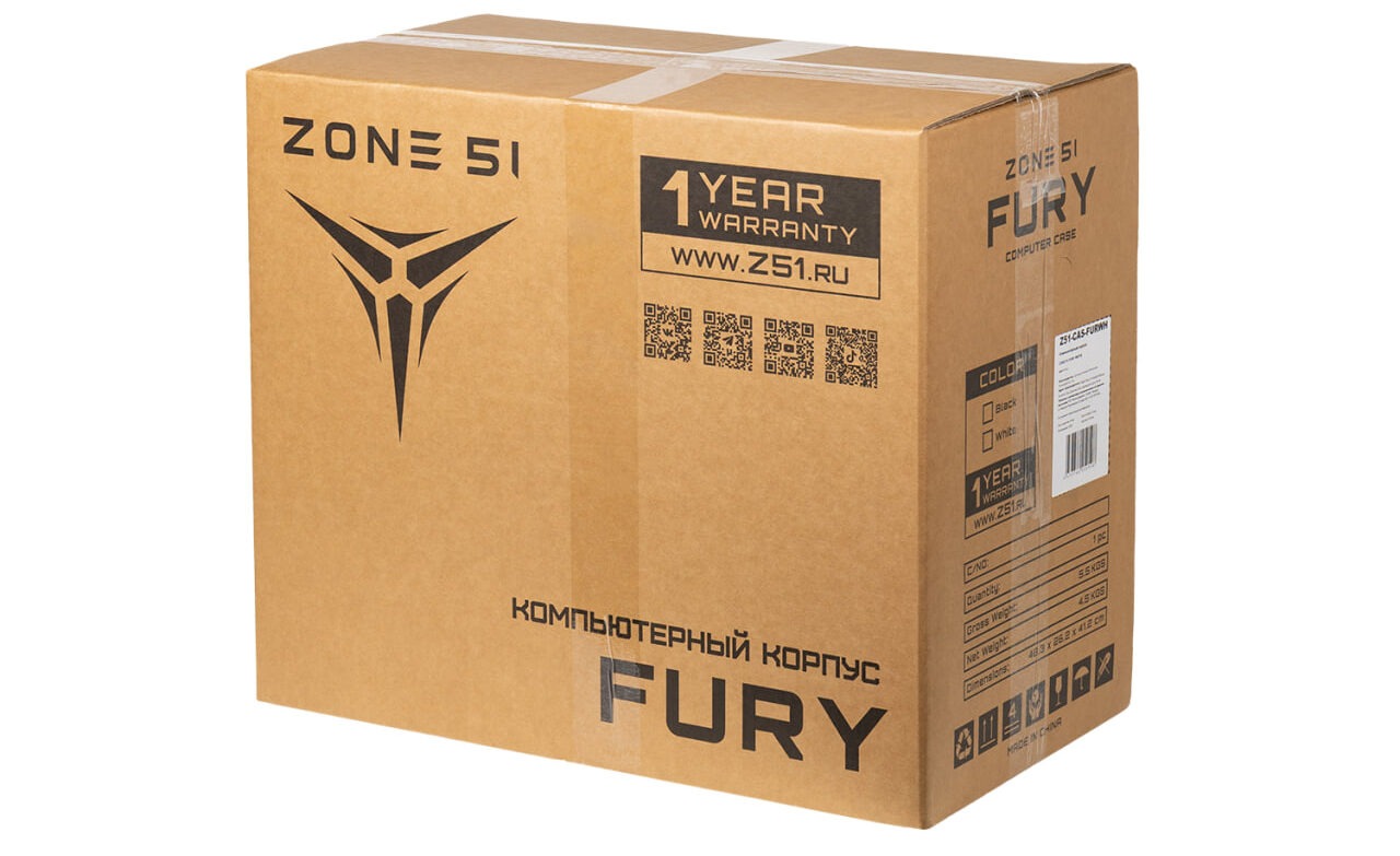 Zone 51 FURY Black: обзор корпуса для сборки игрового ПК