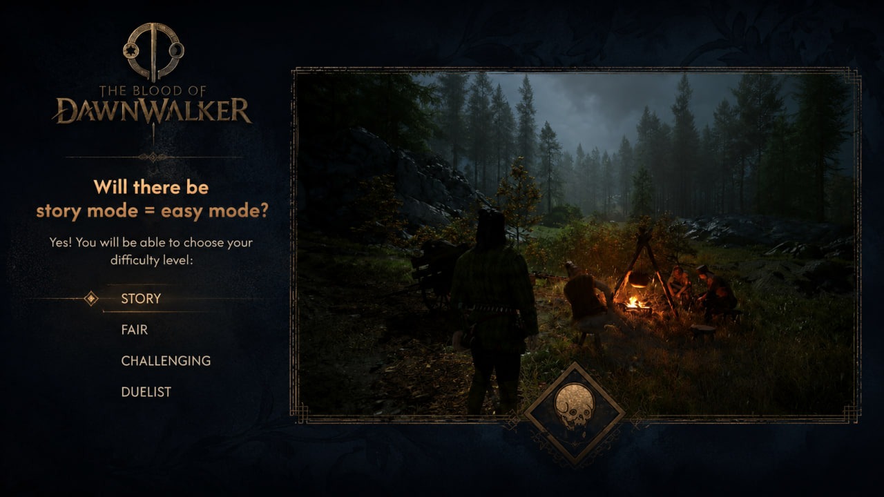 The Blood of Dawnwalker получит четыре уровня сложности