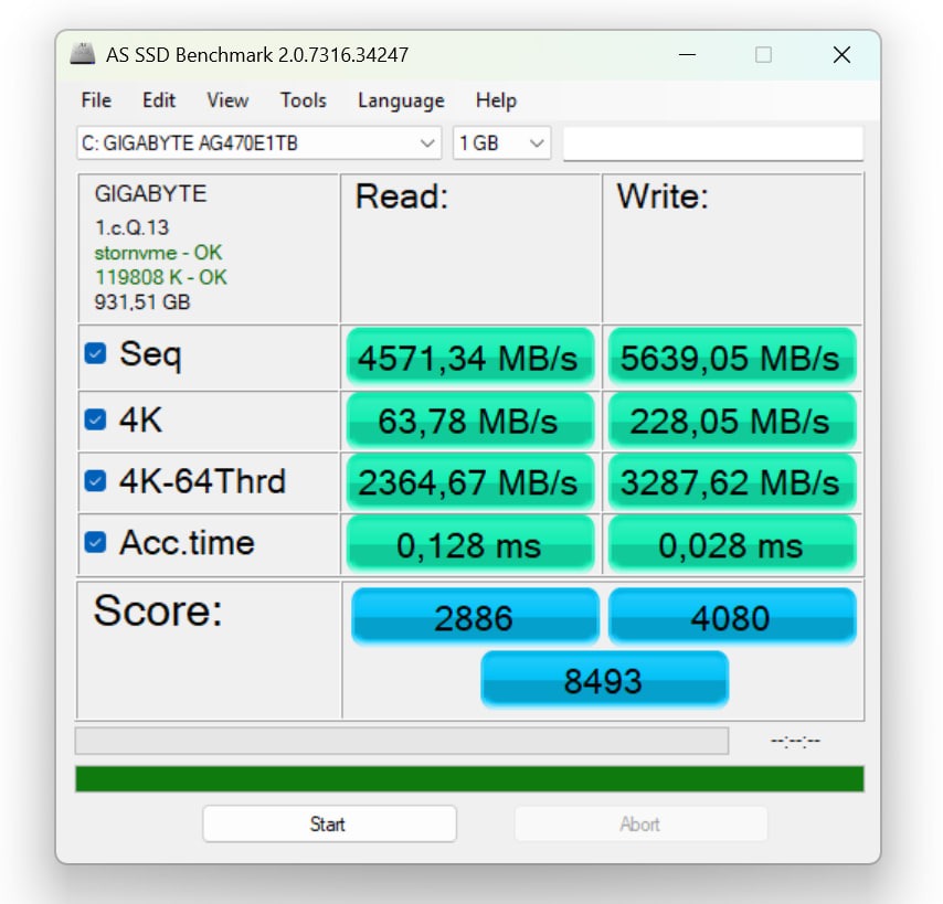 AS SSD Benchmark