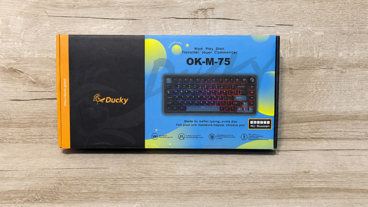Ducky OK-M 75: обзор механики с VIA и Hot Swap