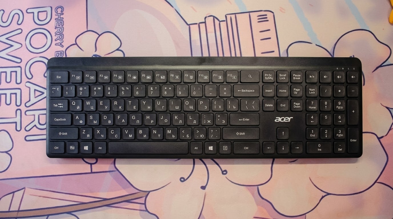 Обзор беспроводной клавиатуры Acer OKR501
