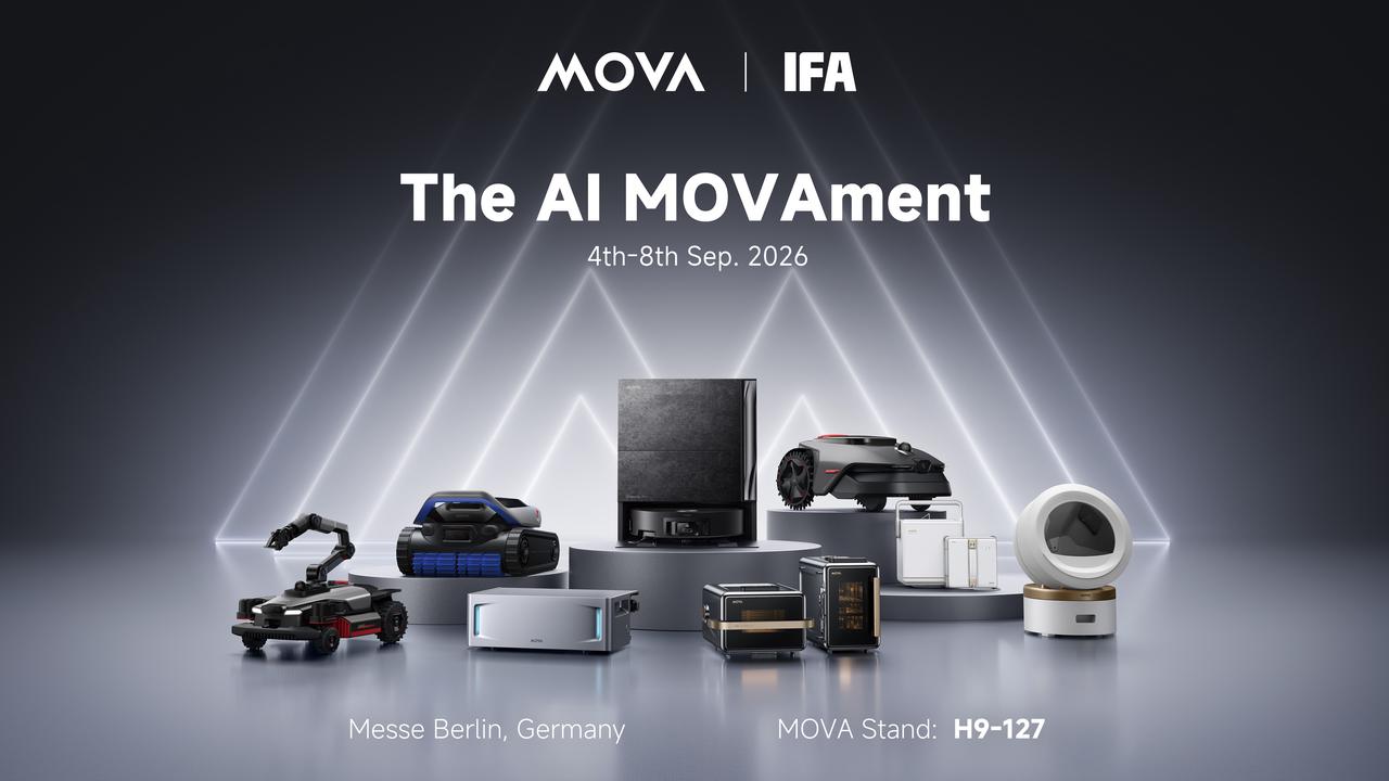 MOVA на IFA 2026 — новые роботы и техника TROUVER