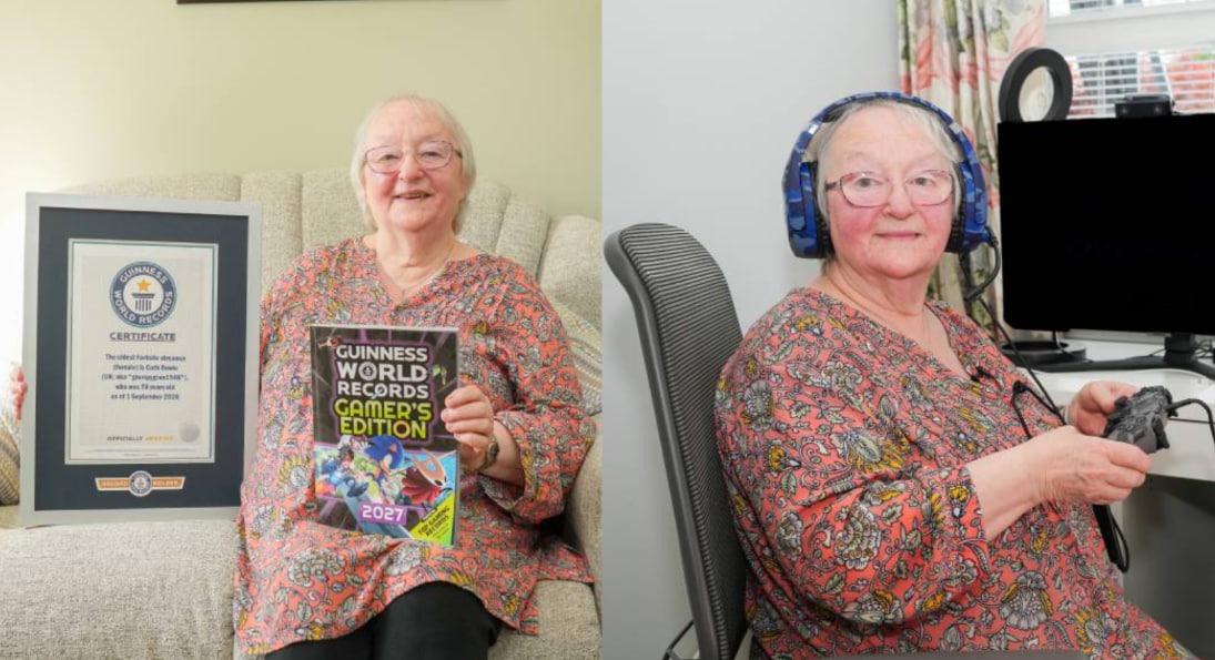 78-летняя шотландка установила рекорд по Fortnite-стримам