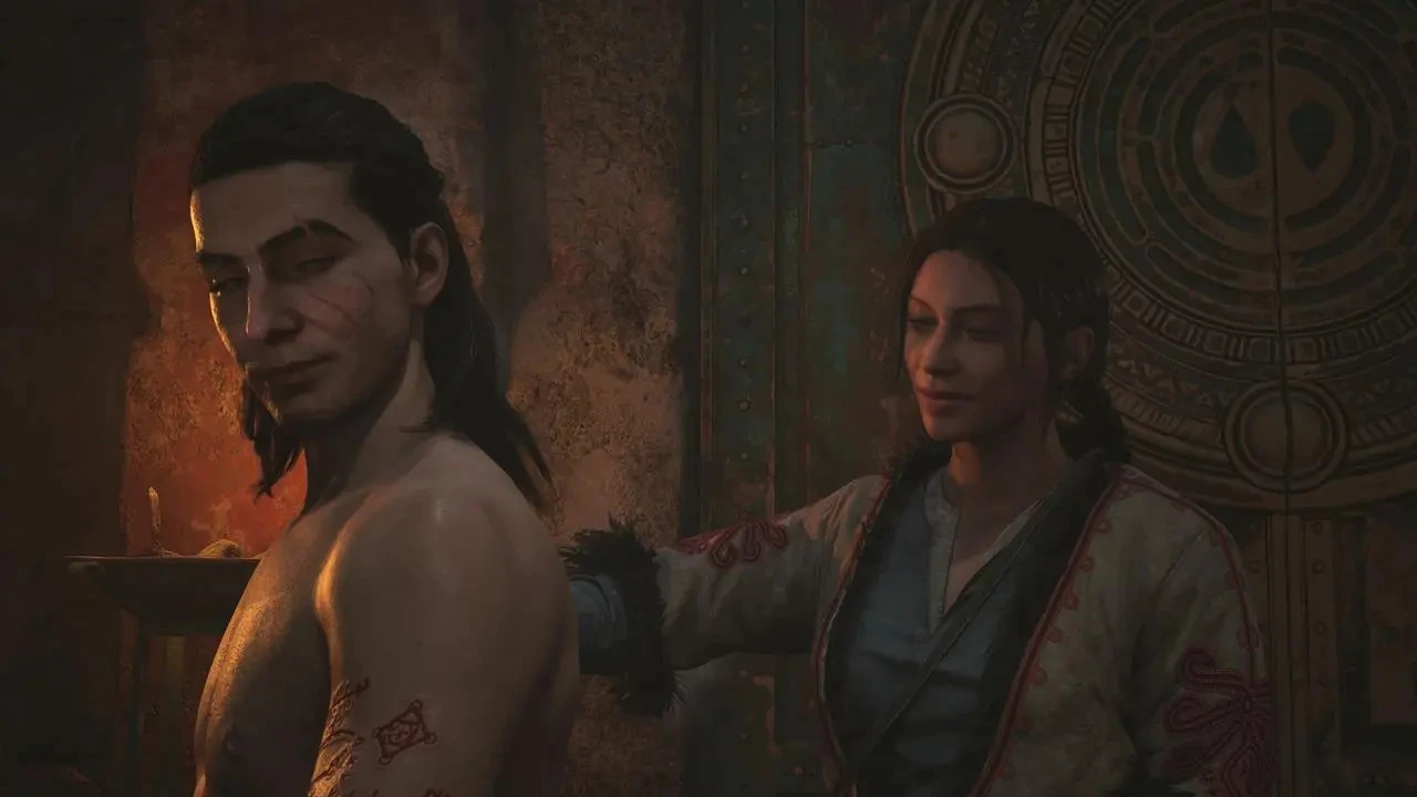 Анка разговаривает с Коэном в комнате — The Blood of Dawnwalker