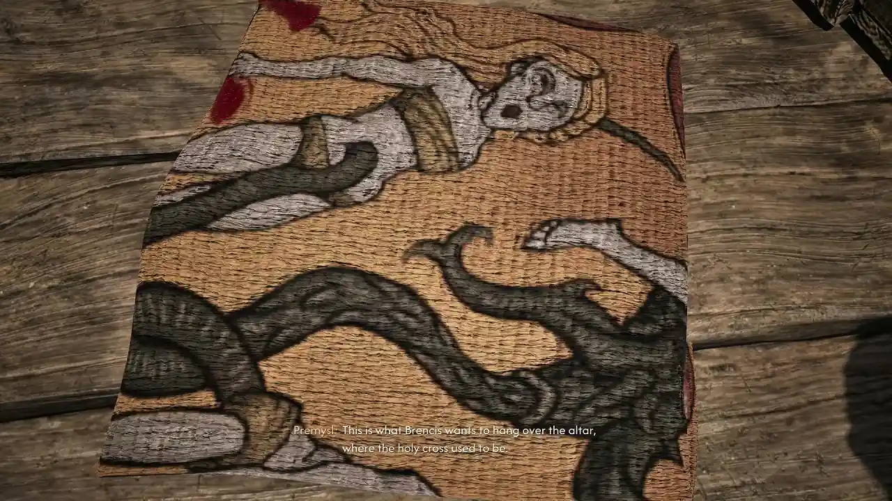 Знамя с рисунком рыцаря и дракона — The Blood of Dawnwalker