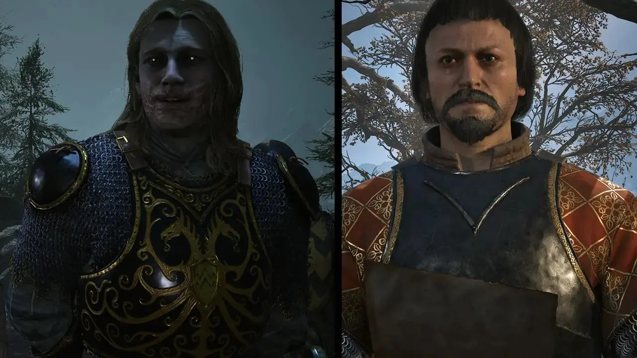 Амбруш и его собеседник в сравнении двух сцен — The Blood of Dawnwalker