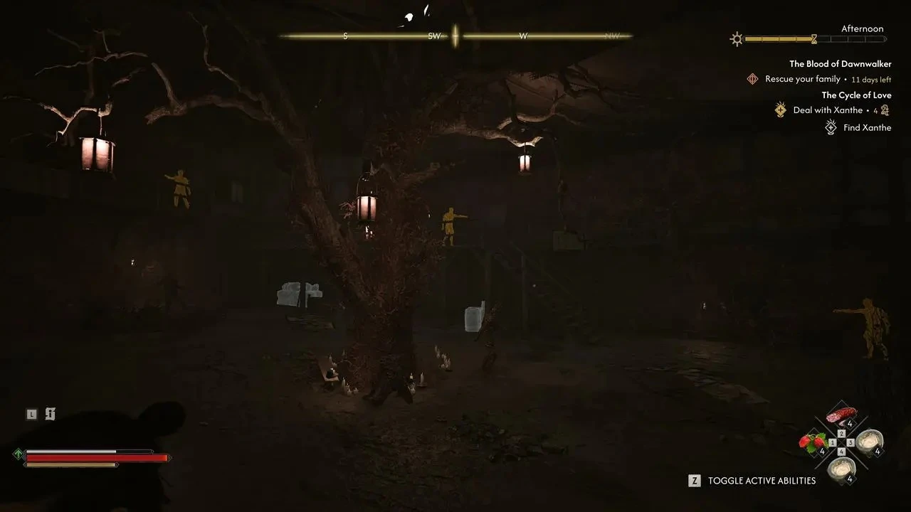 Коэн осматривает помещение с подвешенными фонарями — The Blood of Dawnwalker