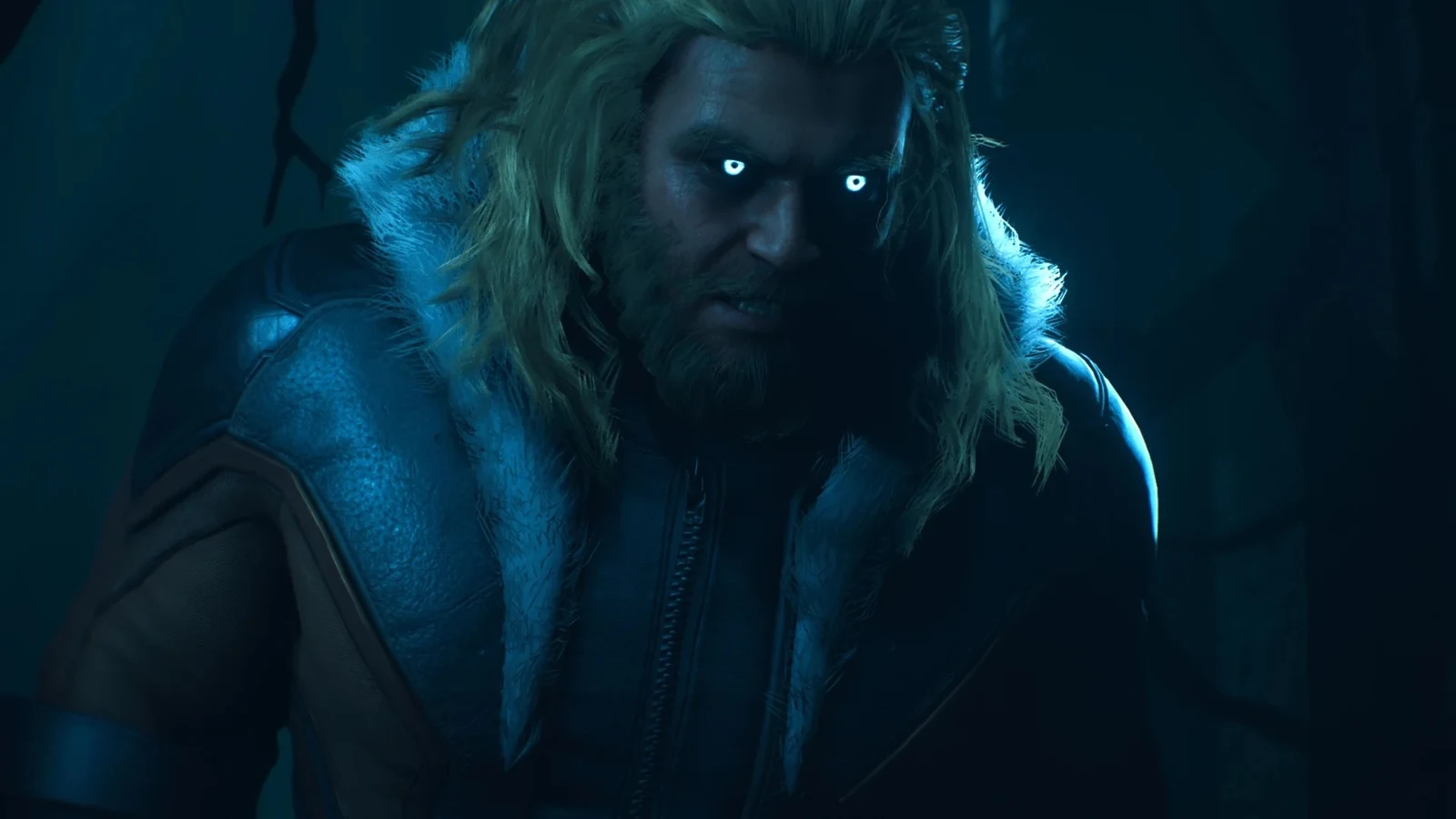 Саблезубый с горящими глазами в сцене после титров — Marvel's Wolverine