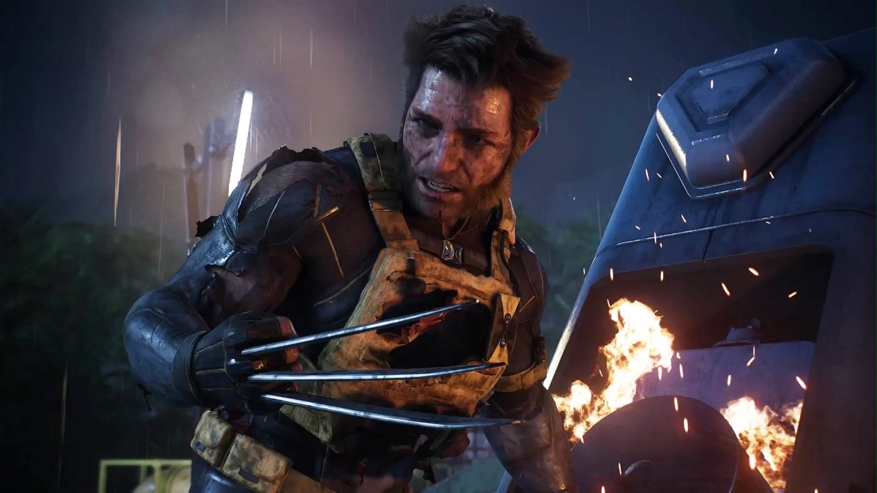 Логан с когтями атакует бронированного противника — Marvel's Wolverine