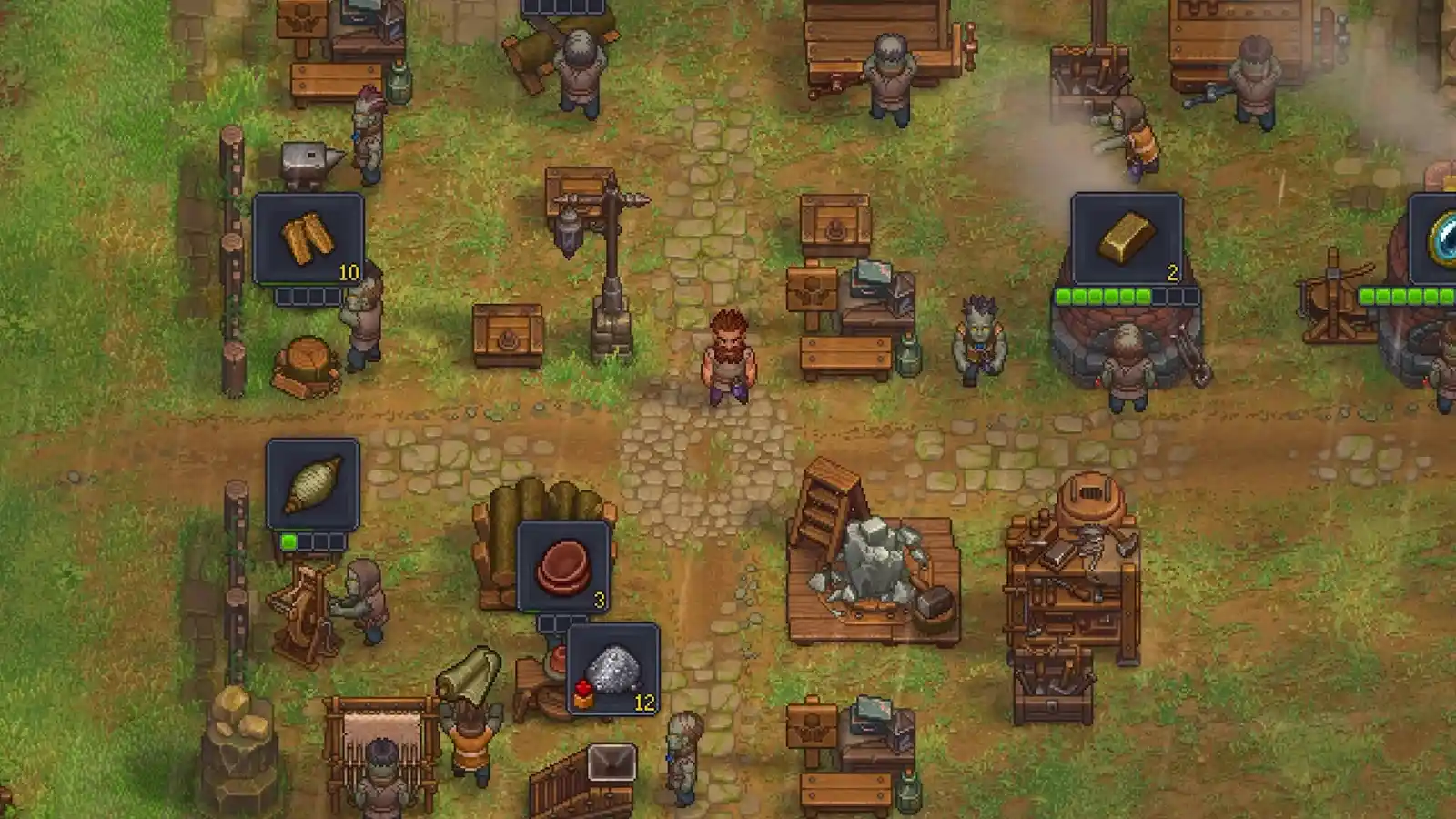 Рабочие столы и верстаки на ремесленной базе — Graveyard Keeper 2