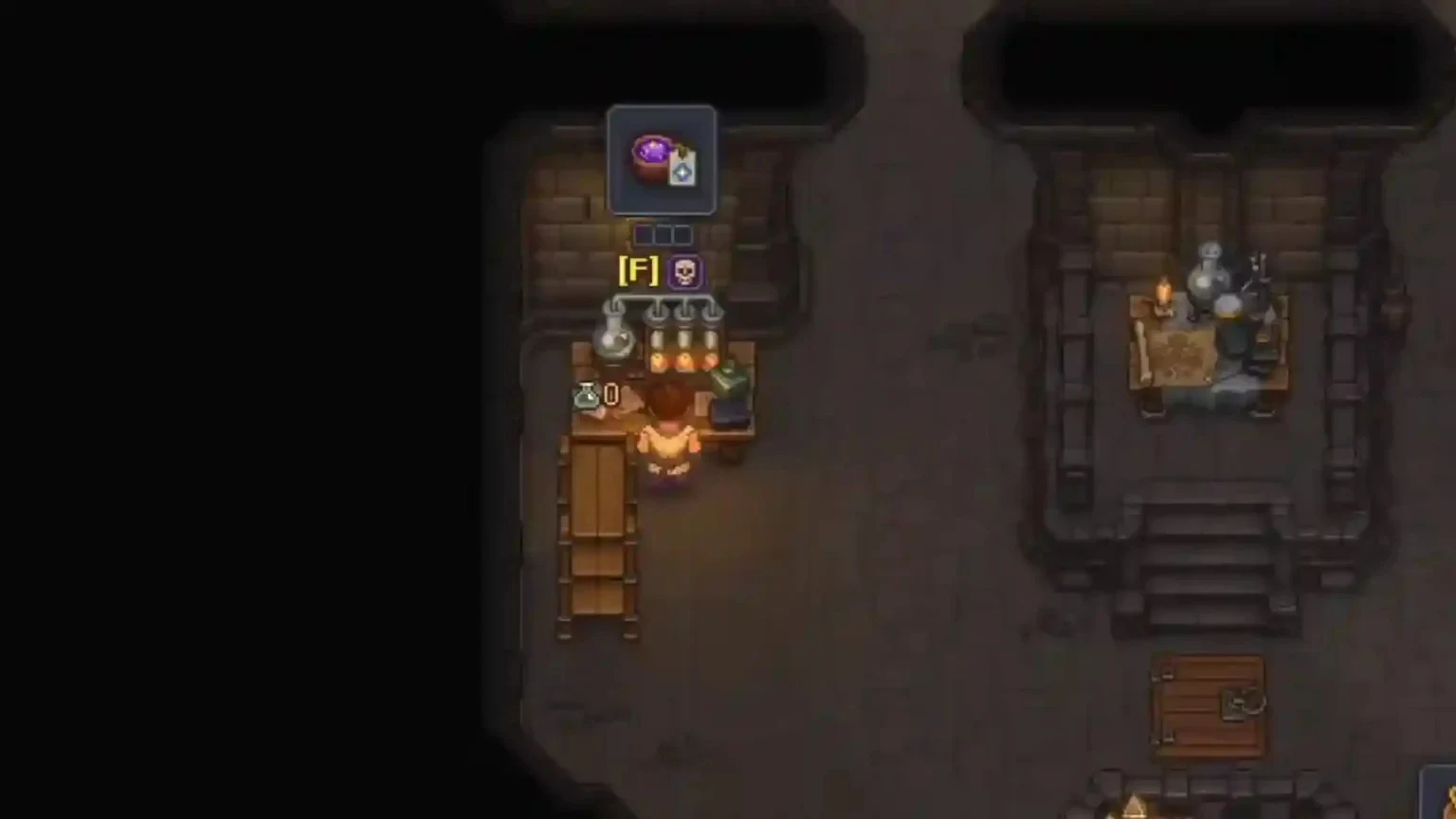 Подземная комната с алхимическим оборудованием — Graveyard Keeper 2
