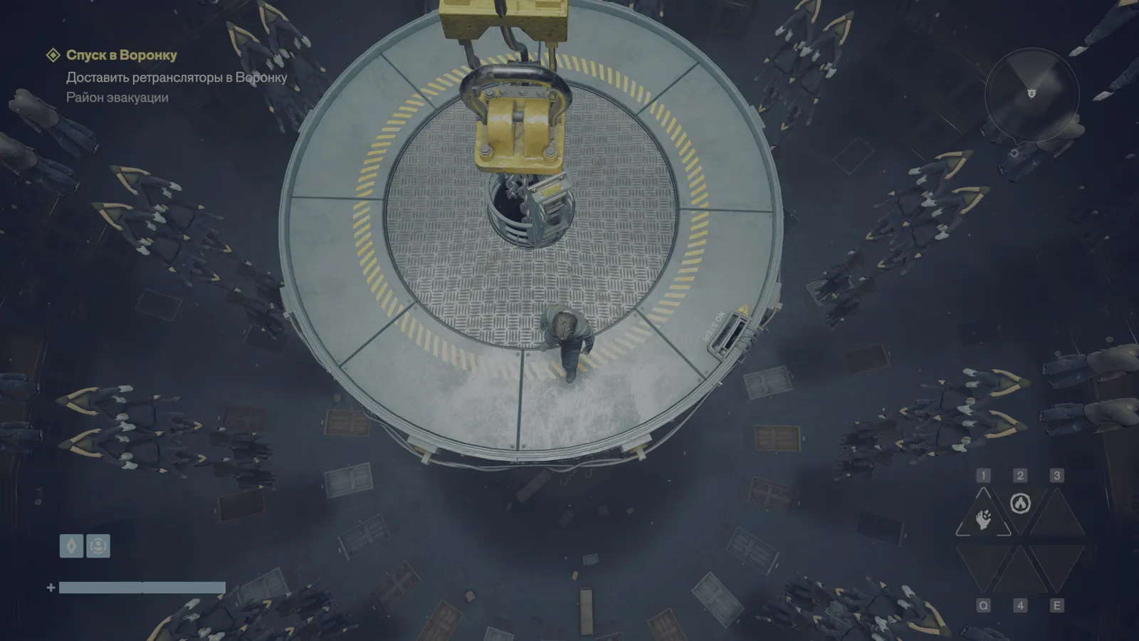 Круглая платформа подъёмника вид сверху — CONTROL Resonant