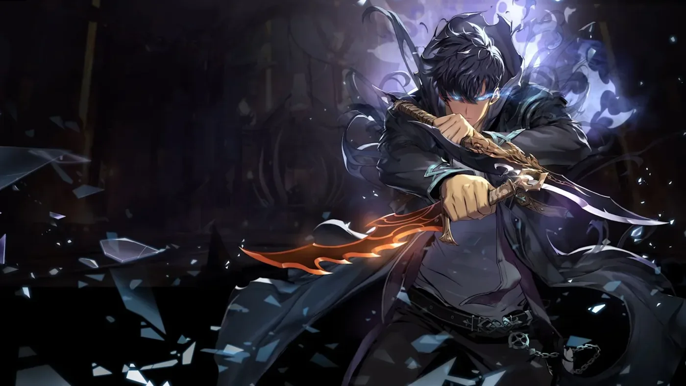 Сон Чину с кинжалом на иллюстрации Solo Leveling Arise