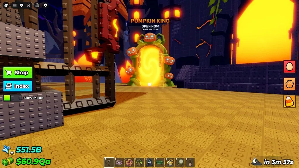 Портал Pumpkin King у особняка в Steal An Egg