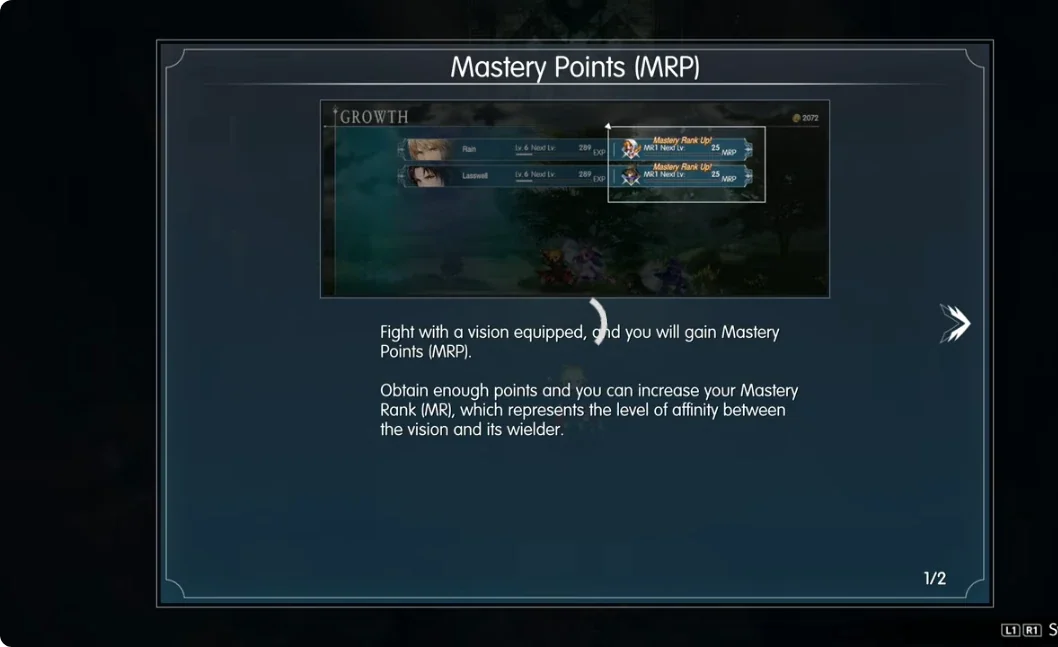Обучение Mastery Points и Mastery Rank в Final Fantasy Resonance