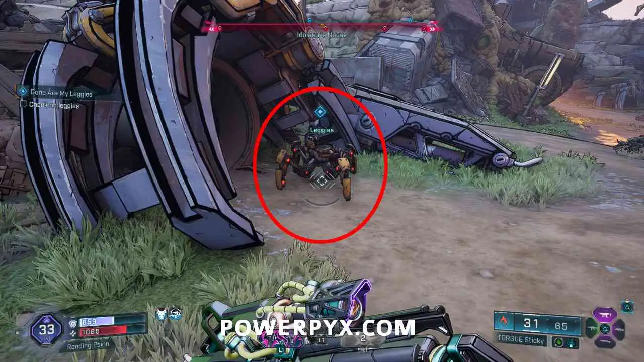 Ноги Топпера в Gone Are My Leggies Borderlands 4