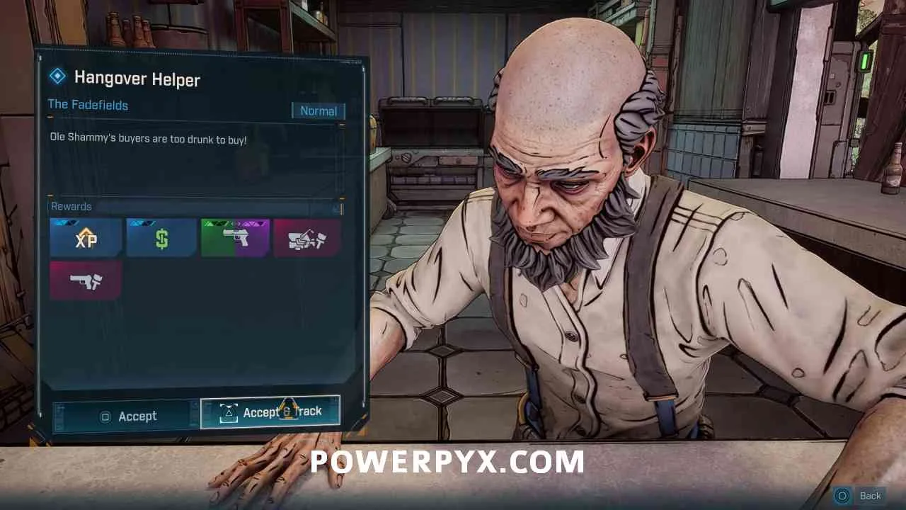 Заказчик поручения Hangover Helper в Borderlands 4