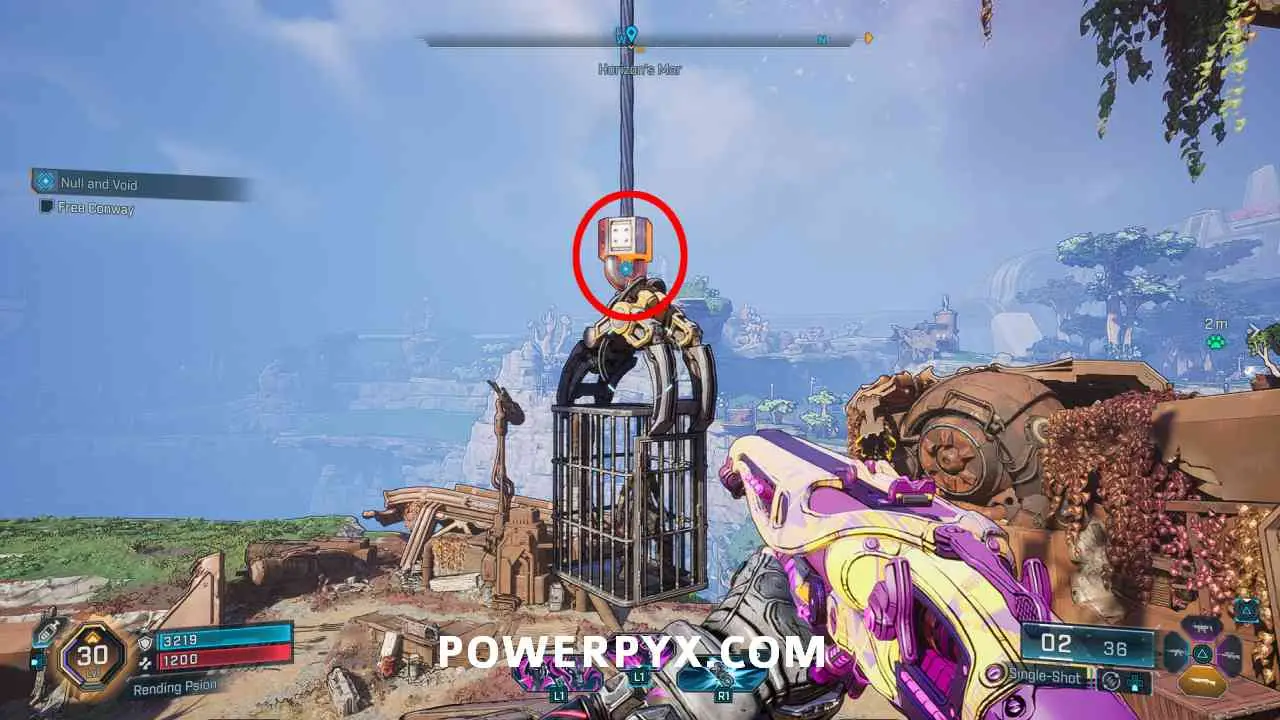 Клетка Конвей под красным захватом в Borderlands 4