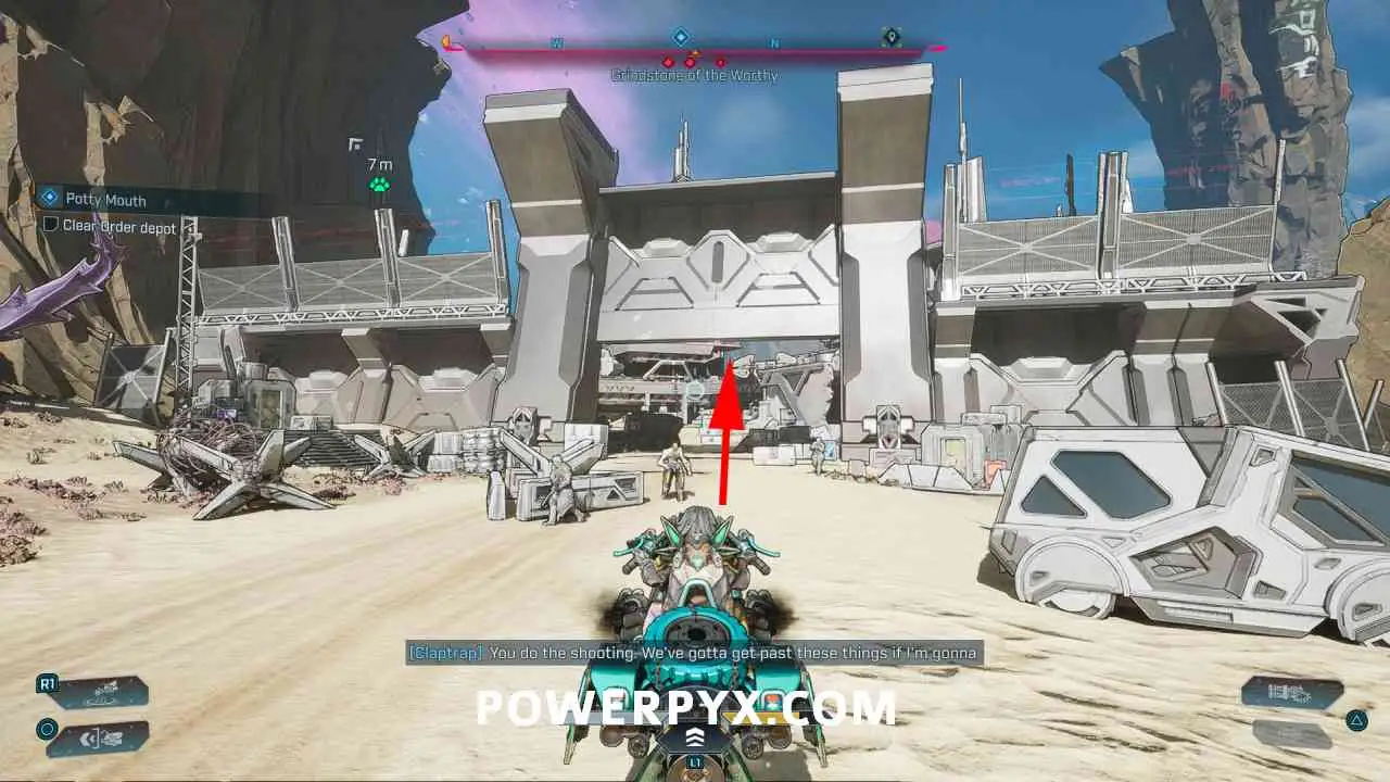Подход к складу Ордена в Potty Mouth Borderlands 4