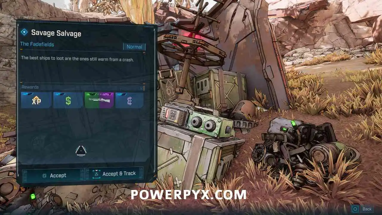 Место падения корабля Savage Salvage в Borderlands 4