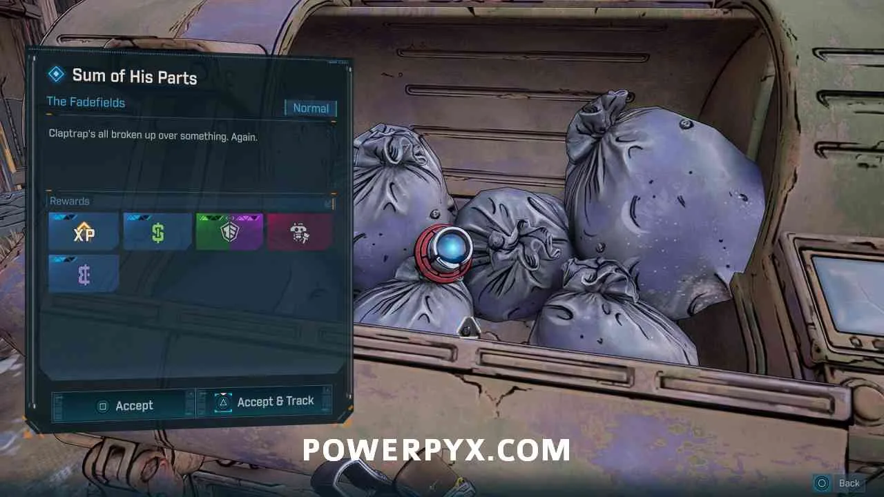 Глаз Клэптрэпа в мусорном контейнере Borderlands 4