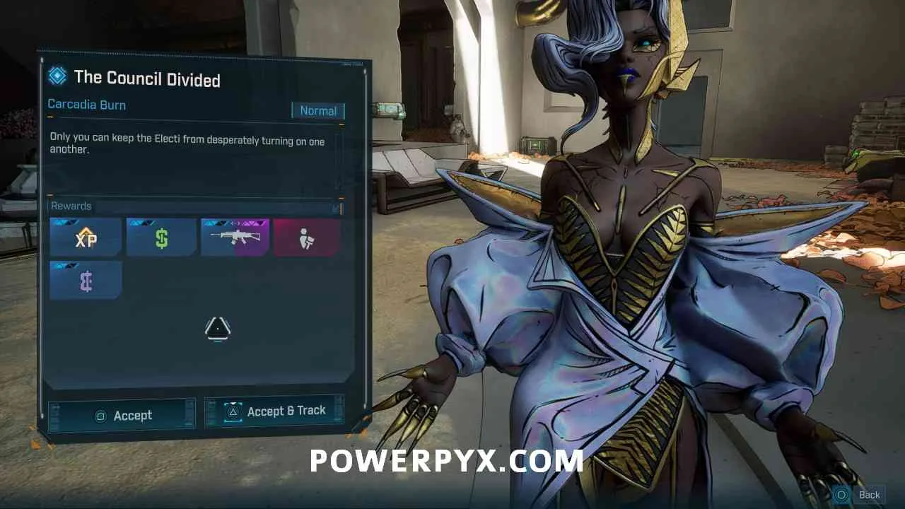 Левейн перед The Council Divided Borderlands 4