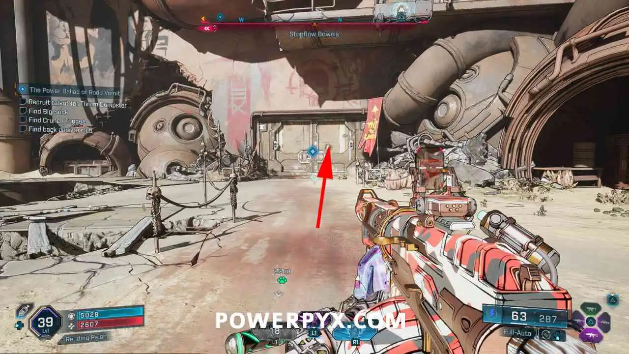 Задний вход клуба Кэлхуна в Borderlands 4