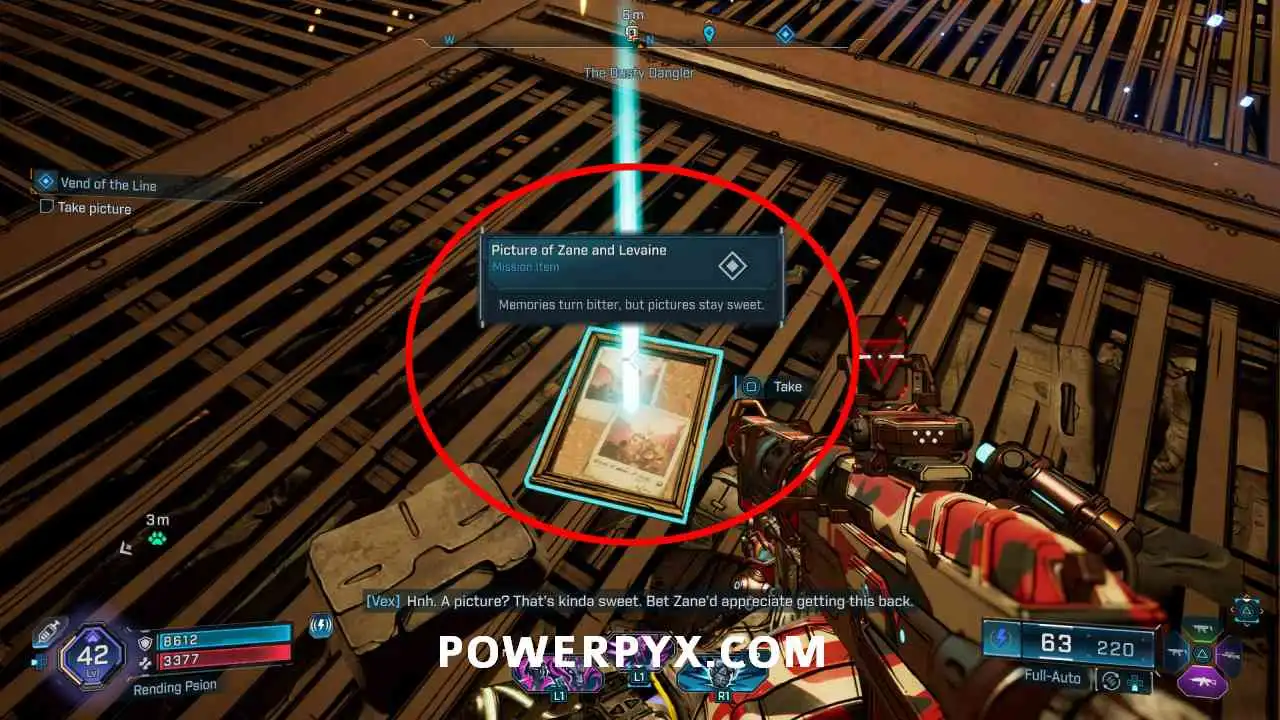 Фотография Зейна и Левейн после секретного кода автомата Borderlands 4