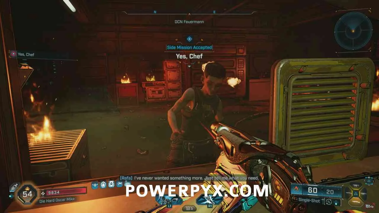 Повар Стеф в горящем помещении Yes, Chef в Borderlands 4