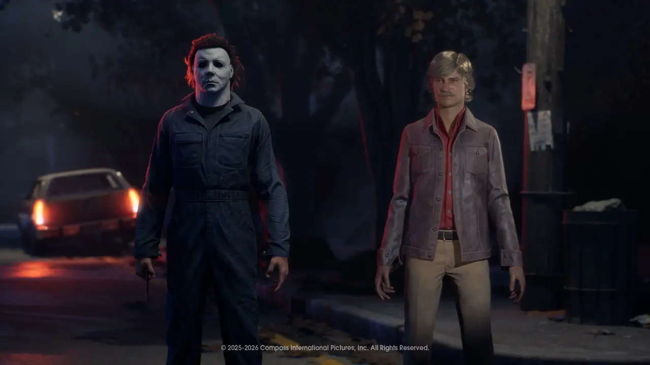 Экран персонажей Майкла и доктора Лумиса в Halloween: The Game
