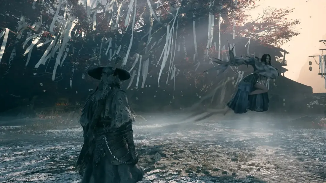 Соул у скал с длинными сосульками в Phantom Blade Zero