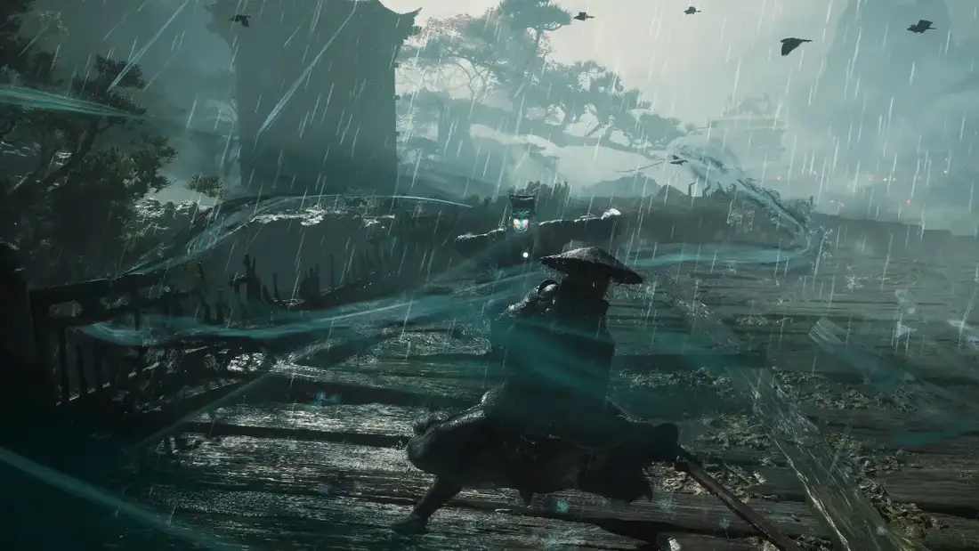 Соул на деревянном мосту у озера в Phantom Blade Zero
