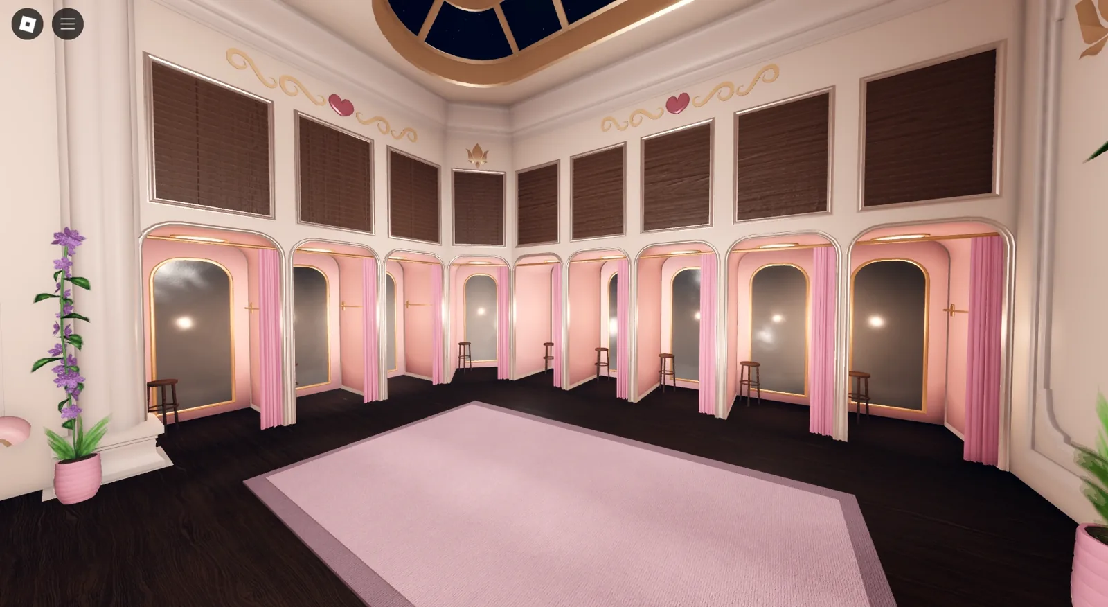 Примерочные кабинки Dressing Booths в Dress to Impress