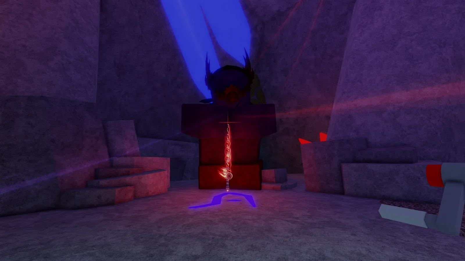 Rod Of The Depths на постаменте в конце лабиринта