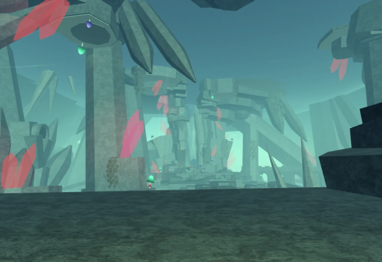Общий вид пещеры The Depths в Fisch