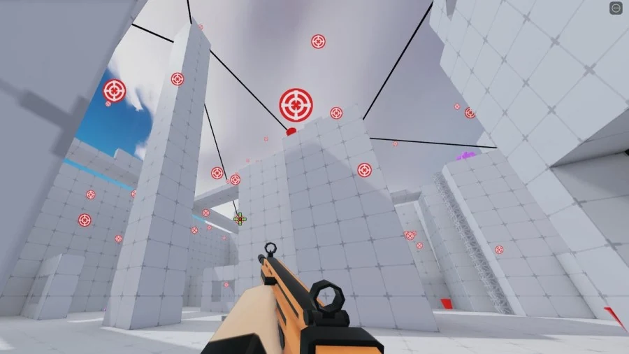 Прицел Assault Rifle на стрельбище RIVALS