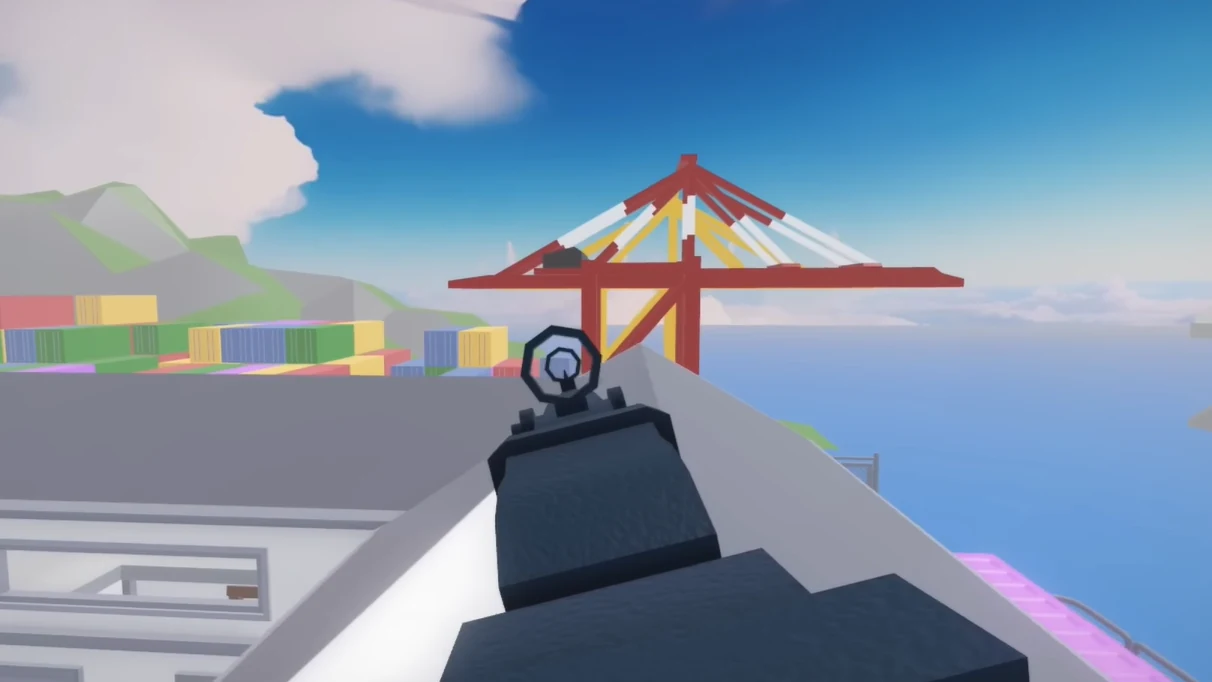 Вид с оружием на карте RIVALS