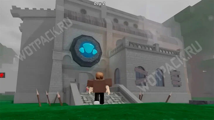 Игрок перед входом Cultist Stronghold