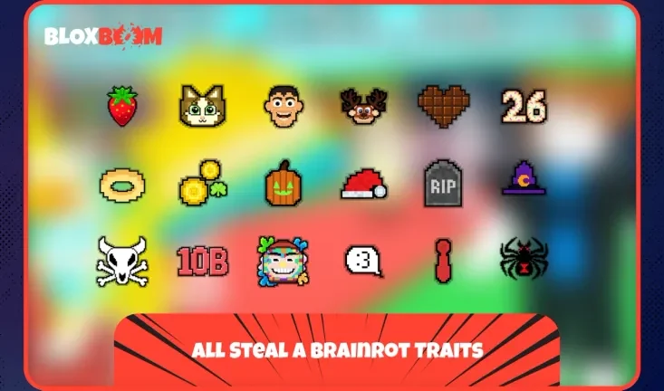 Значки Traits в Steal a Brainrot