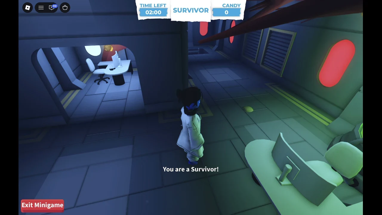 Начало раунда Where Bear? с ролью Survivor
