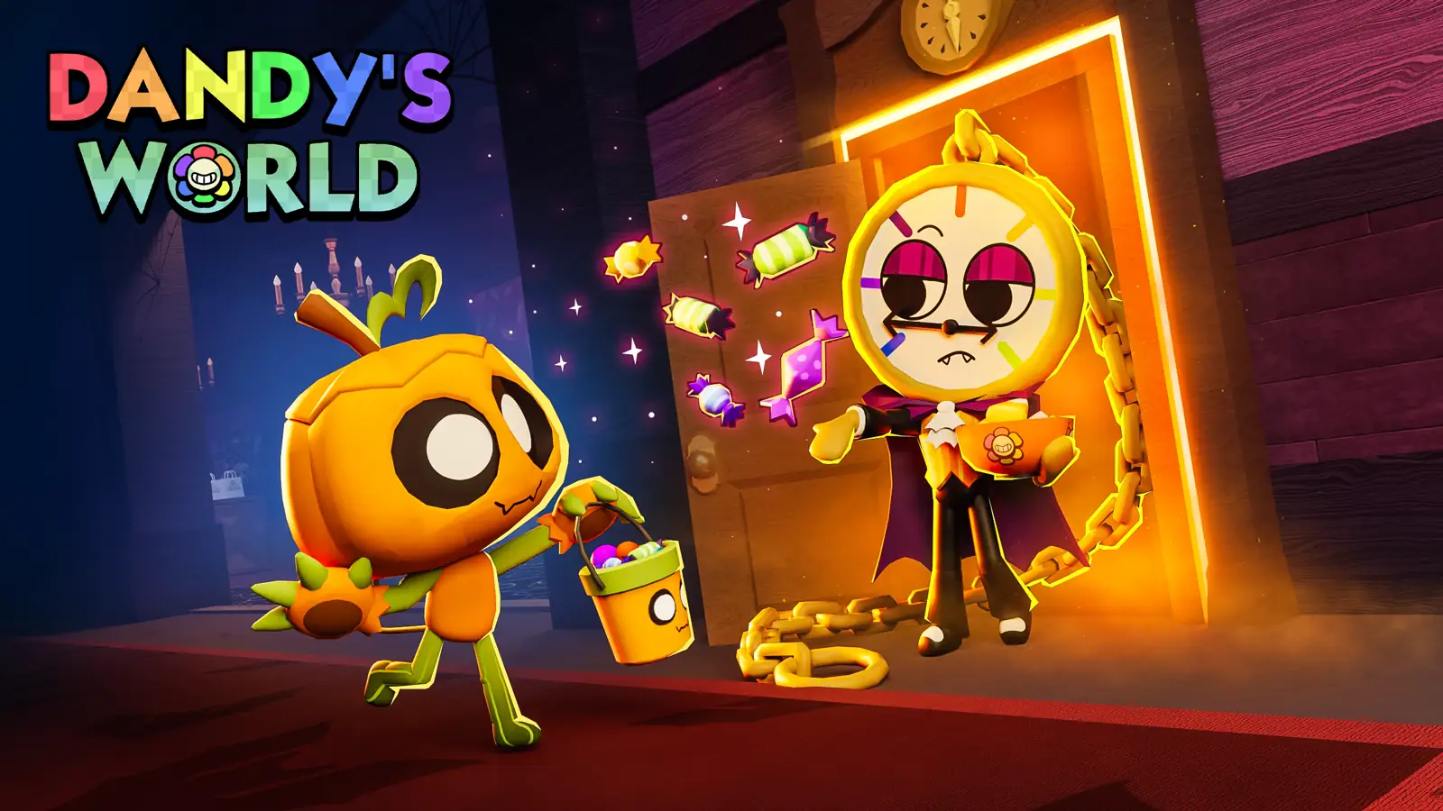 Сезонная иллюстрация Dandy’s World с Halloween Toons
