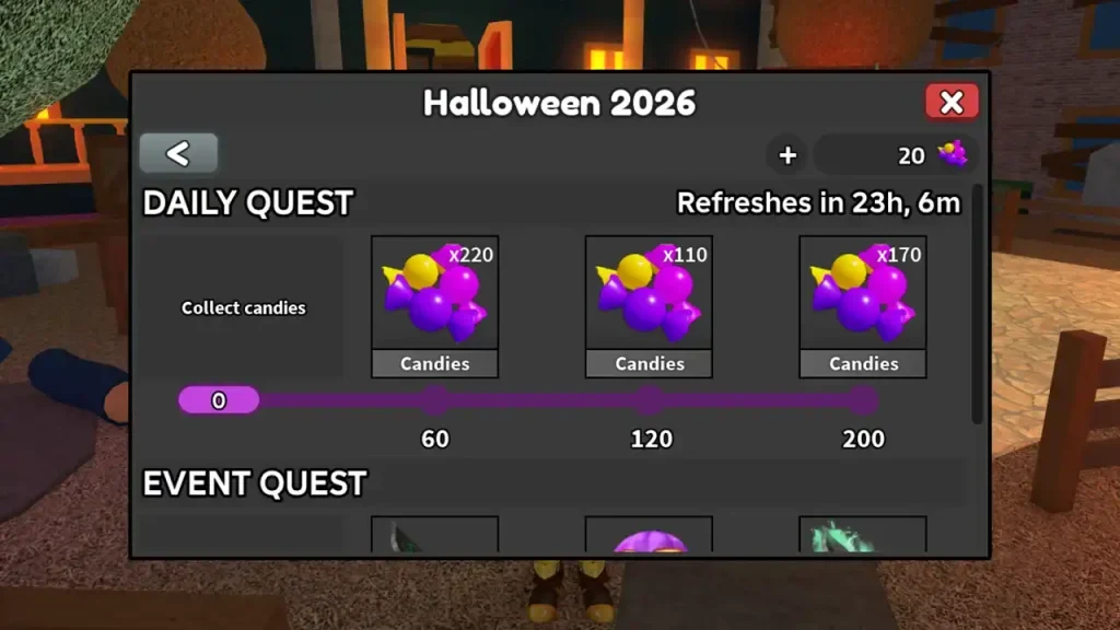 Три дневных порога Daily Quest в MM2 Halloween 2026