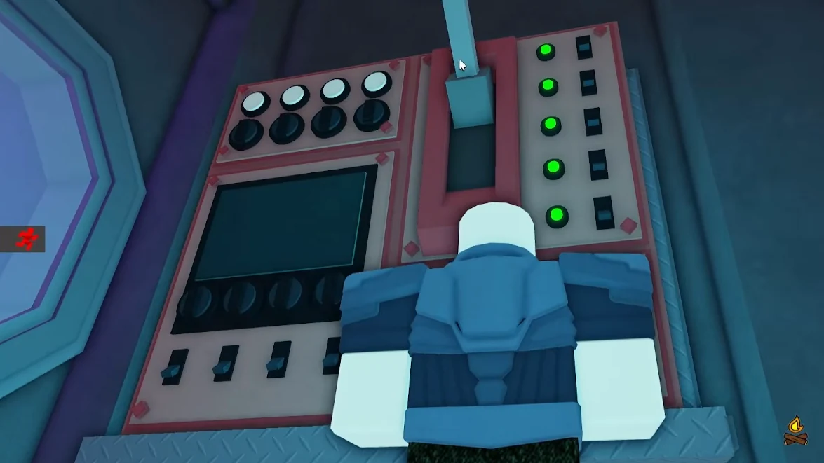 Рычаг и панель подвала Research Outpost