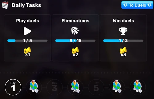 Ежедневные задачи в Tasks RIVALS
