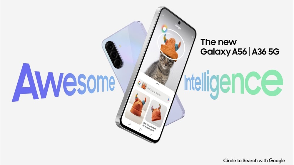 Samsung Galaxy A36 5G и Galaxy A56 5G на официальном промоизображении